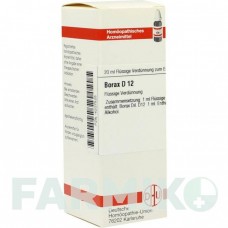 БОРАКС (BORAX) D 12 раствор 20 мл - Гомеопатия DHU