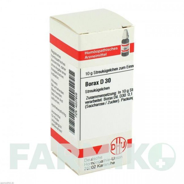 БОРАКС (BORAX) D 30 глобули 10 г - Гомеопатия DHU
