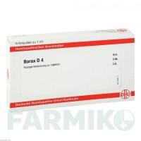 БОРАКС (BORAX) D 4 ампулы 8x1 мл - Гомеопатия DHU