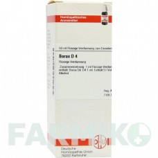 БОРАКС (BORAX) D 4 раствор 50 мл - Гомеопатия DHU
