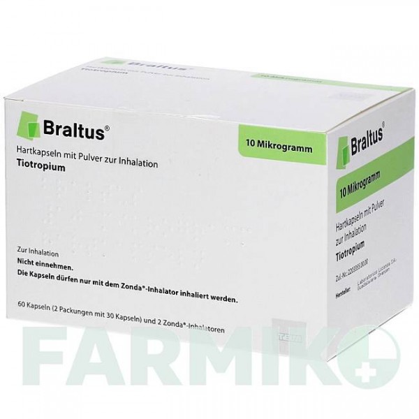 БРАЛТУС (BRALTUS) 10 мкг капсулы 60 шт - Тиотропия бромид ABACUS MEDICINE