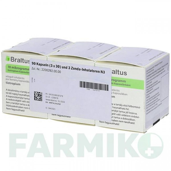 БРАЛТУС (BRALTUS) 10 мкг капсулы 30 шт - Тиотропия бромид EMRA-MED