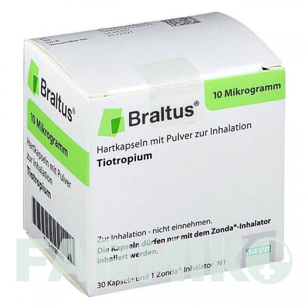 БРАЛТУС (BRALTUS) 10 мкг капсулы 30 шт - Тиотропия бромид TEVA
