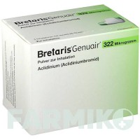 БРЕТАРІС (BRETARIS) 322 мкг 3 х 60 доз порошок 3 шт - Аклідинію бромід ASTRAZENECA