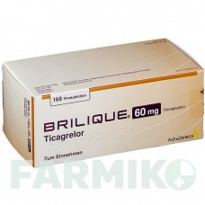 БРИЛИК (BRILIQUE) 60 мг таблетки 168 шт - Тикагрелор ASTRAZENECA