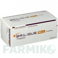 БРИЛИК (BRILIQUE) 90 мг таблетки 100 шт - Тикагрелор ASTRAZENECA