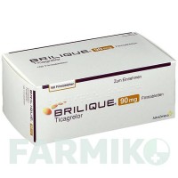 БРИЛІК (BRILIQUE) 90 мг таблетки 168 шт - Тікагрелор ASTRAZENECA