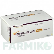 БРИЛИК (BRILIQUE) 90 мг таблетки 168 шт - Тикагрелор ASTRAZENECA