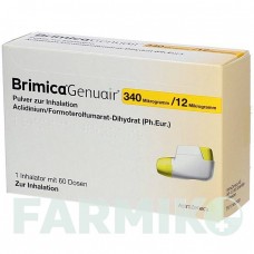 БРИМИКА (BRIMICA) 340 мкг/12 мкг 60 доз порошок 1 шт - Формотерол, Аклидиния бромид ASTRAZENECA