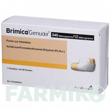 БРИМИКА (BRIMICA) 340 мкг/12 мкг 60 доз порошок 1 шт - Формотерол, Аклидиния бромид AXICORP PHARMA