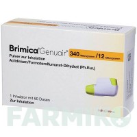 БРІМІКА (BRIMICA) 340 мкг/12 мкг 60 доз порошок 3 шт - Формотерол, Аклідинію бромід DOCPHARM