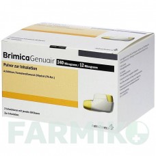 БРІМІКА (BRIMICA) 340 мкг/12 мкг 60 доз порошок 3 шт - Формотерол, Аклідинію бромід EMRA-MED