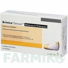 БРІМІКА (BRIMICA) 340 мкг/12 мкг 60 доз порошок 1 шт - Формотерол, Аклідинію бромід KOHLPHARMA