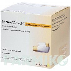 БРІМІКА (BRIMICA) 340 мкг/12 мкг 60 доз порошок 3 шт - Формотерол, Аклідинію бромід KOHLPHARMA