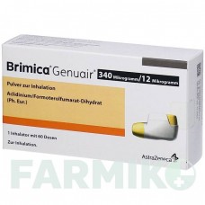 БРІМІКА (BRIMICA) 340 мкг/12 мкг 60 доз порошок 1 шт - Формотерол, Аклідинію бромід ORIFARM