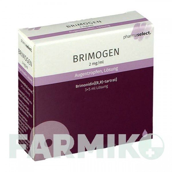 БРИМОГЕН (BRIMOGEN) 2 мг/мл капли 3x5 мл - Бримонидин PHARMASELECT