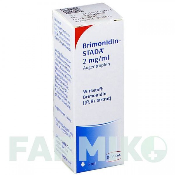 БРИМОНІДИН (BRIMONIDIN) 2 мг/мл краплі 5 мл - Бримонідин STADAPHARM