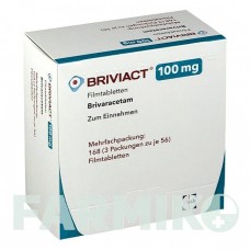 БРИВІАКТ (BRIVIACT) 100 мг таблетки 168 шт - Бриварацетам UCB PHARMA