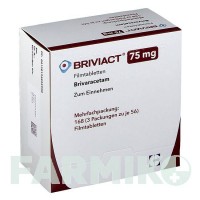 БРИВІАКТ (BRIVIACT) 75 мг таблетки 168 шт - Бриварацетам UCB PHARMA
