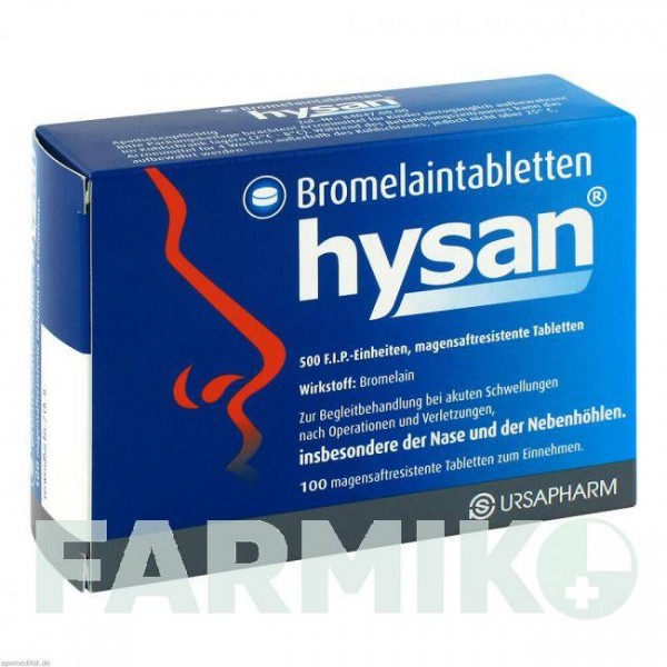 БРОМЕЛАЙН (BROMELAIN) таблетки 100 шт - Бромелайн URSAPHARM