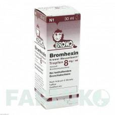 БРОМГЕКСИН (BROMHEXIN) 8 мг/мл капли 30 мл - Бромгексин HERMES