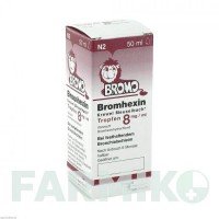 БРОМГЕКСИН (BROMHEXIN) 8 мг/мл капли 50 мл - Бромгексин HERMES