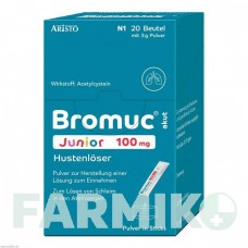 БРОМУК (BROMUC) 100 мг порошок 20 шт - Ацетилцистеин ARISTO PHARMA