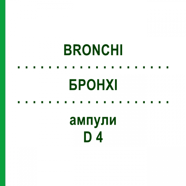 БРОНХІ (BRONCHI) D 4 ампули 10x1 мл - Гомеопатія WALA HEILMITTEL