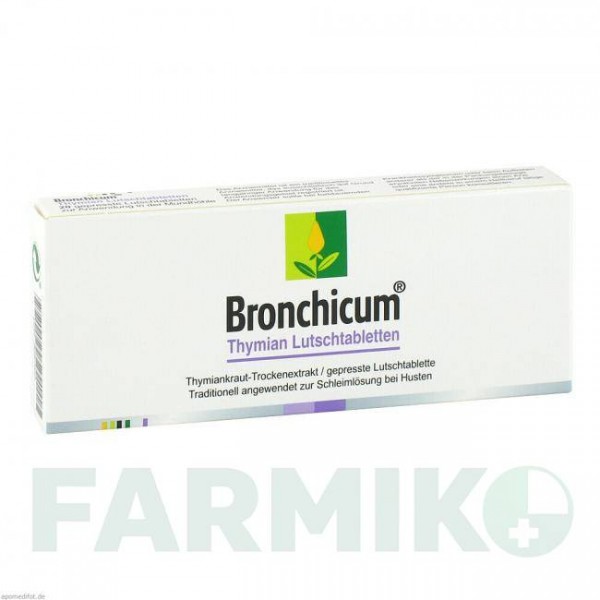 БРОНХИКУМ (BRONCHICUM) таблетки 20 шт - Трава тимьяна MCM KLOSTERFRAU