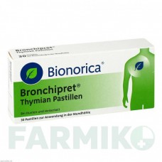 БРОНХИПРЕТ (BRONCHIPRET) пастилки 30 шт - Трава тимьяна BIONORICA