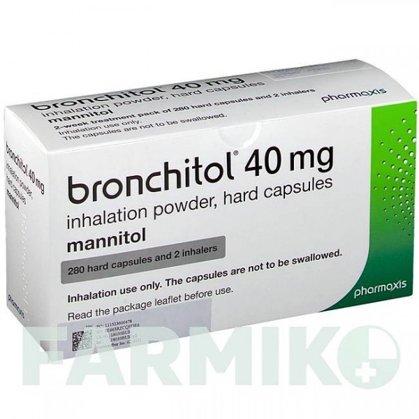 БРОНХИТОЛ (BRONCHITOL) 40 мг капсулы 280 шт - Маннитол CC PHARMA