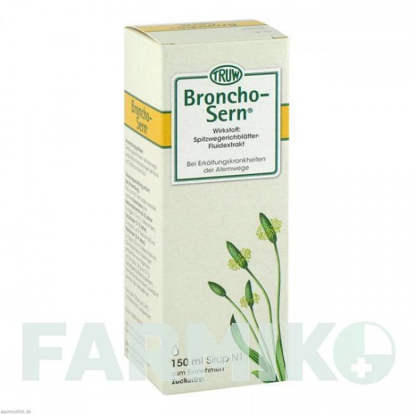 БРОНХО СЕРН (BRONCHO SERN) сироп 150 мл - Подорожник MED PHARMA SERVICE