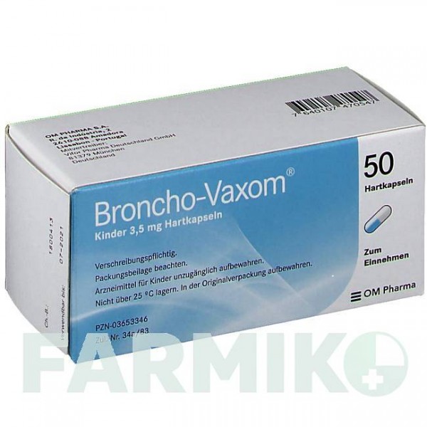 БРОНХО ВАКСОМ (BRONCHO VAXOM) капсулы 50 шт - Активные вещества OM PHARMA