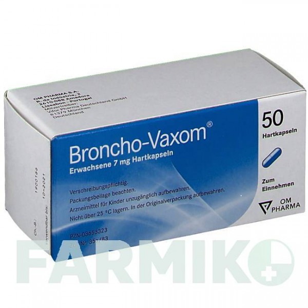 БРОНХО ВАКСОМ (BRONCHO VAXOM) капсулы 50 шт - Активные вещества OM PHARMA