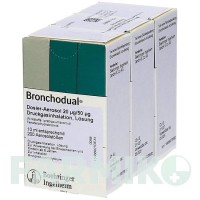 БРОНХОДУАЛ (BRONCHODUAL) 20 мкг/50 мкг аерозоль 3x10 мл - Фенотерол, Іпратропію бромід 2CARE4
