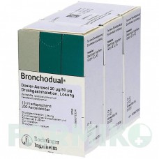 БРОНХОДУАЛ (BRONCHODUAL) 20 мкг/50 мкг аэрозоль 3x10 мл - Фенотерол, Ипратропия бромид 2CARE4