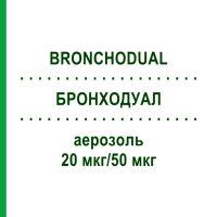 БРОНХОДУАЛ (BRONCHODUAL) 20 мкг/50 мкг аэрозоль 10 мл - Фенотерол, Ипратропия бромид EURIMPHARM