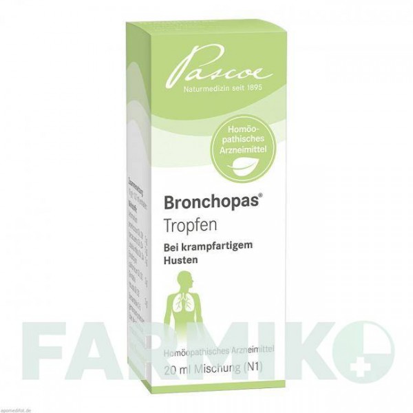 БРОНХОПАС (BRONCHOPAS) капли 20 мл - Гомеопатия PASCOE