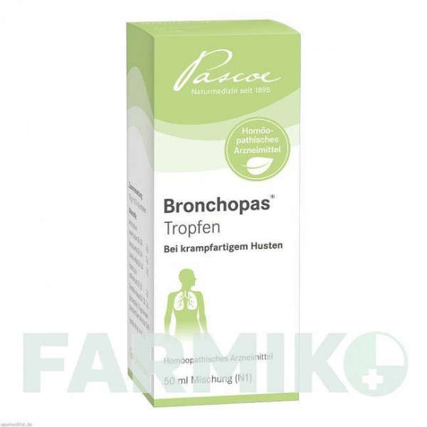 БРОНХОПАС (BRONCHOPAS) капли 50 мл - Гомеопатия PASCOE