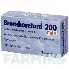 БРОНХОРЕТАРД (BRONCHORETARD) 200 капсулы 100 шт - Теофиллин GLENWOOD