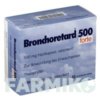 БРОНХОРЕТАРД (BRONCHORETARD) 500 капсулы 100 шт - Теофиллин GLENWOOD