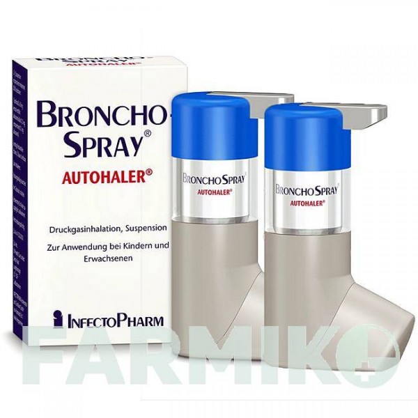 БРОНХОСПРЕЙ (BRONCHOSPRAY) 0,1 мг 2 х 200 доз аэрозоль 2 шт - Сальбутамол INFECTOPHARM