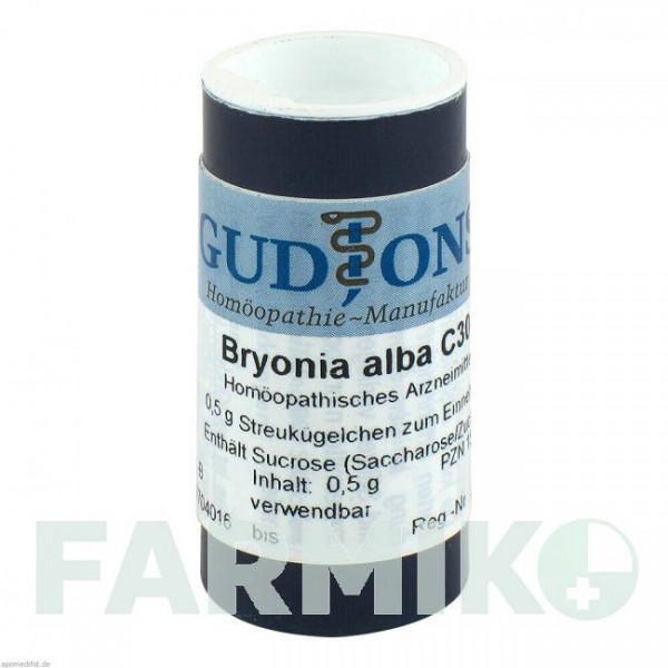 БРІОНІЯ АЛЬБА (BRYONIA ALBA) C 30 глобули 0,5 г - Гомеопатія GUDJONS