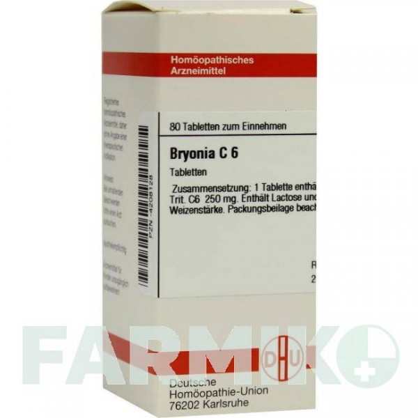 БРИОНИЯ (BRYONIA) C 6 таблетки 80 шт - Гомеопатия DHU