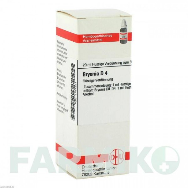 БРИОНИЯ (BRYONIA) D 4 раствор 20 мл - Гомеопатия DHU