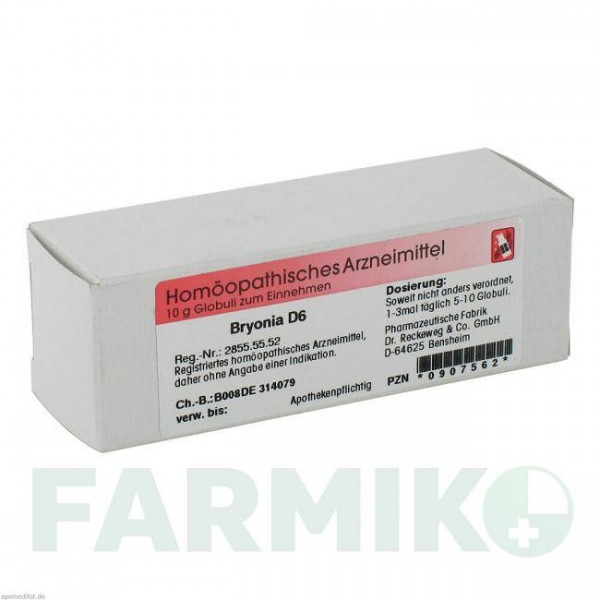 БРИОНИЯ (BRYONIA) D 6 глобули 10 г - Гомеопатия DR.RECKEWEG