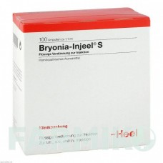БРИОНИЯ ИНЬЕЛЬ (BRYONIA INJEEL) ампулы 100 шт - Гомеопатия BIOLOGISCHE HEILMITTEL HEEL