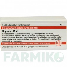 БРИОНИЯ (BRYONIA) LM VI глобули 5 г - Гомеопатия DHU