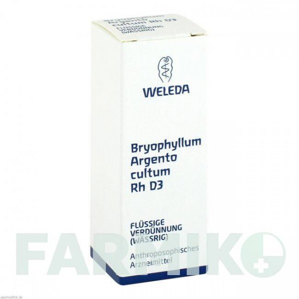 БРІОФІЛЛУМ АРГЕНТО (BRYOPHYLLUM ARGENTO) D 3 розчин 20 мл - Гомеопатія WELEDA