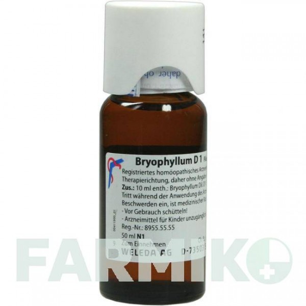 БРИОФИЛЛУМ (BRYOPHYLLUM) D 1 раствор 50 мл - Гомеопатия WELEDA